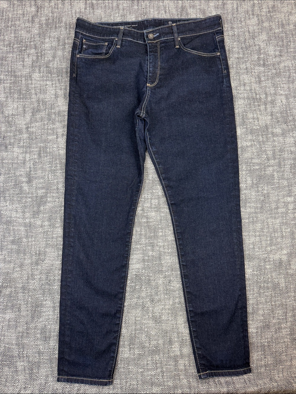 AG The Farrah Skinny Ankle Jeans High Rise Slim dark blue 30